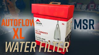 MSR Auto Flow XL - 10L, fast flowing, gravity water filter