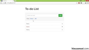 To-do List with AngularJS and Local Storage