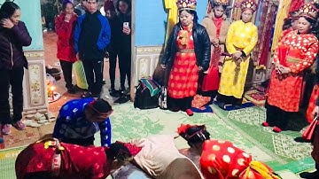 Hát then rất hay, tướng hổ lang xuống đắt lễ, càm thủ lợn. Lễ lẩu then Thủy. P14