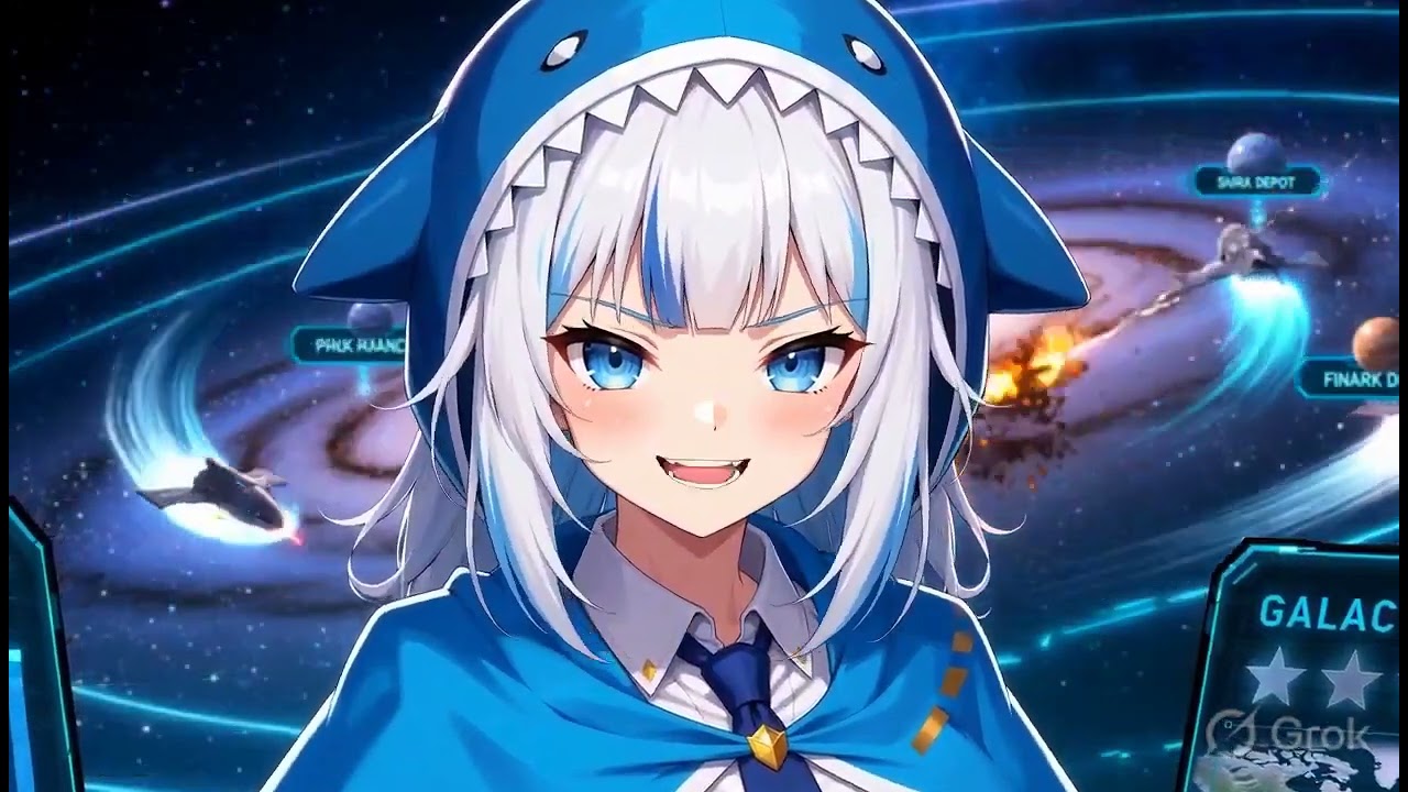 Stellaris Species Crossover: Can Gawr Gura Conquer the Entire Galaxy as a Megacorp?