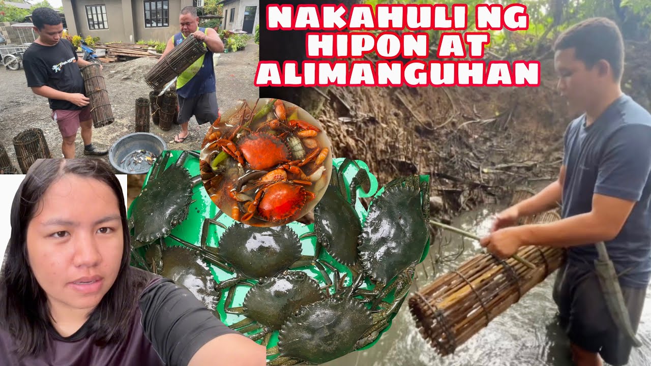 NAKAHULI NG HIPON AT ALIMANGUHAN SA ILOG | CATCH & COOK