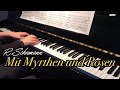 Mit Myrthen und Rosen, in A Major, Karaoke, Accompaniment, for low voice, Schumann