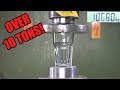 How Strong Are Drinking Glasses? Hydraulic Press Test!