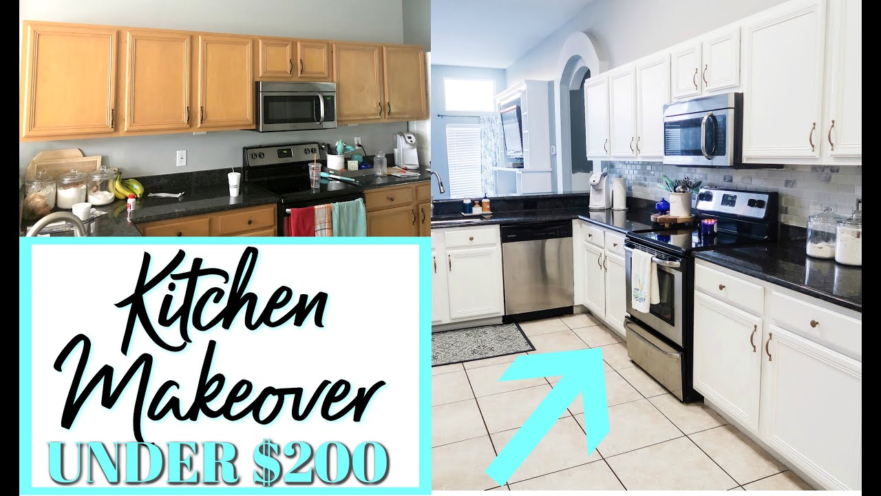 Diy Kitchen Update For Under 200 Before And After Kitchen Remodel