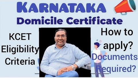 Code van de toelatingsclausule voor KCET 2025 | Woonplaatscertificaat Karnataka | KCET-toelatings...