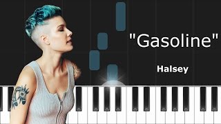 Video thumbnail of "Halsey - "Gasoline" Piano Tutorial - Chords - How To Play - Cover"