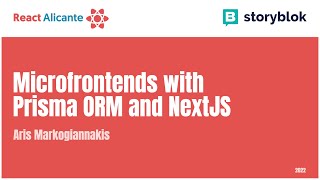 Microfrontends with Prisma ORM and NextJS - ARIS MARKOGIANNAKIS