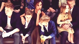 David and Victoria Beckham at the Burberry “London in Los Angeles” Fashion Show