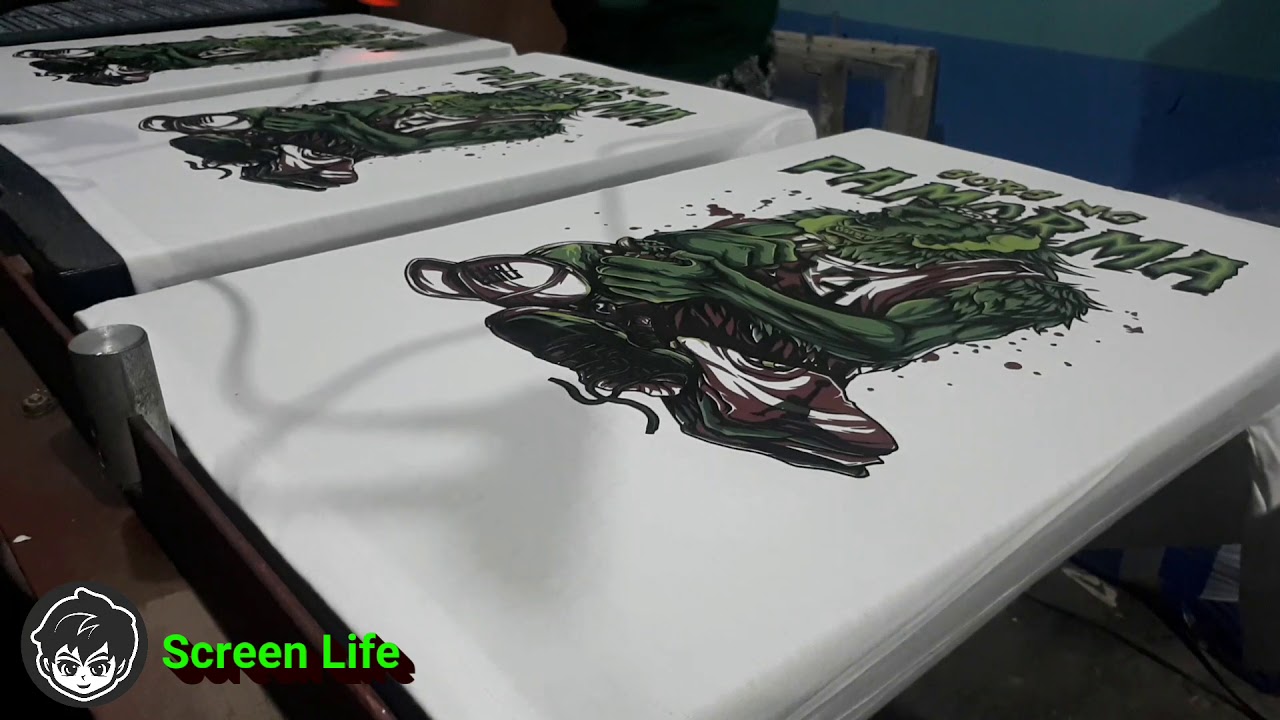 Silkscreen a 7 colors print design philippines Screenlifeph YouTube