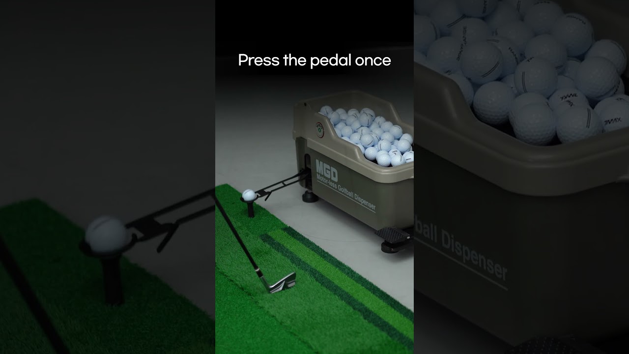 Golf Practice Essential: MGD Power-Free Golf Ball Dispenser - YouTube