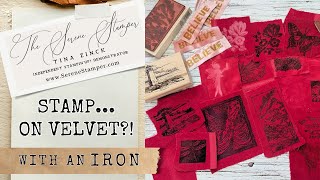 Stamping on Velvet with an Iron (Surprisingly Easy)