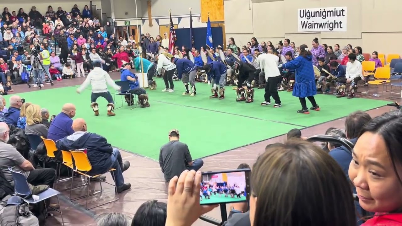Wainwright Dancers Inupiaq Kalukak 2023 Kivgiq