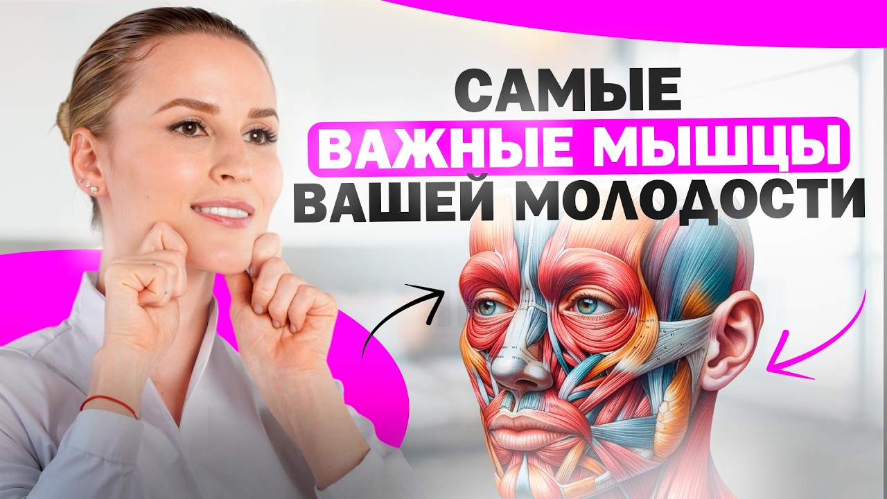 Эти мышцы на лице отвечают за вашу молодость!