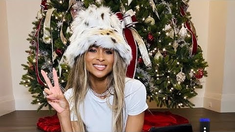 Ciara in the Christmas spirit with gifts from Lupita Nyong