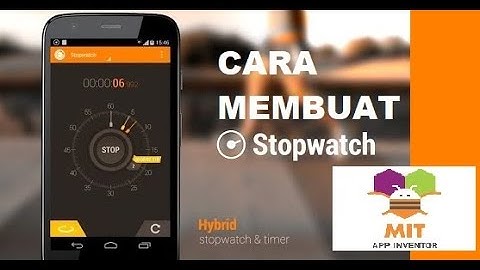 MIT App Inventor Stopwatch