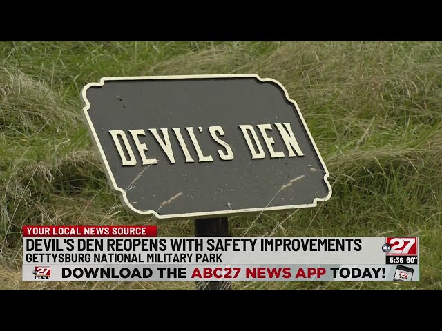 Devil's Den at Gettysburg National Military Park will reopen Friday 