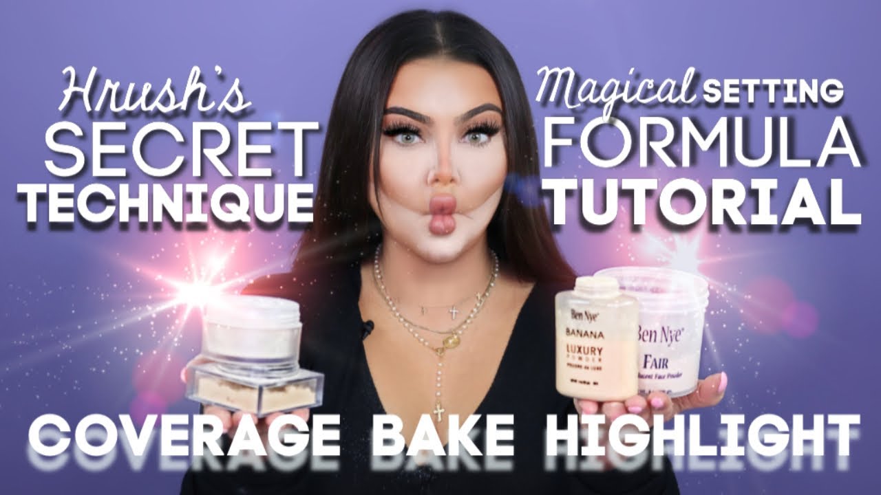 Pro MUA How to Use Setting Powder Tutorial Hrush SECRET FORMULA