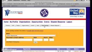 Organization keeping track of and approving volunteer hours