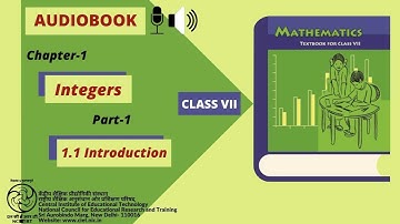 Chapter 1-Integers : Part-1 : 1.1 Introduction