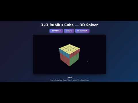 Mind-Blowing 3D Rubik’s Cube Game in HTML CSS JS | Solve It If You Can! 🧠🔥