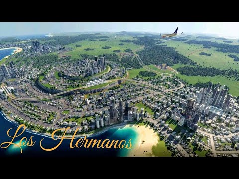 The Coastal City: Los Hermanos. Transport Fever 2; City Timelapse. (part 1)