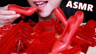 ASMR EATING SOUNDS Barbie Shoes, Edible Legos, Edible Diamond, Twizzlers Pop rocks Jelly Beans 咀嚼音