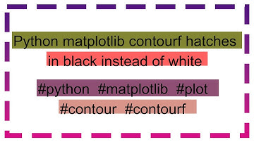 Python matplotlib contourf hatches in black instead of white