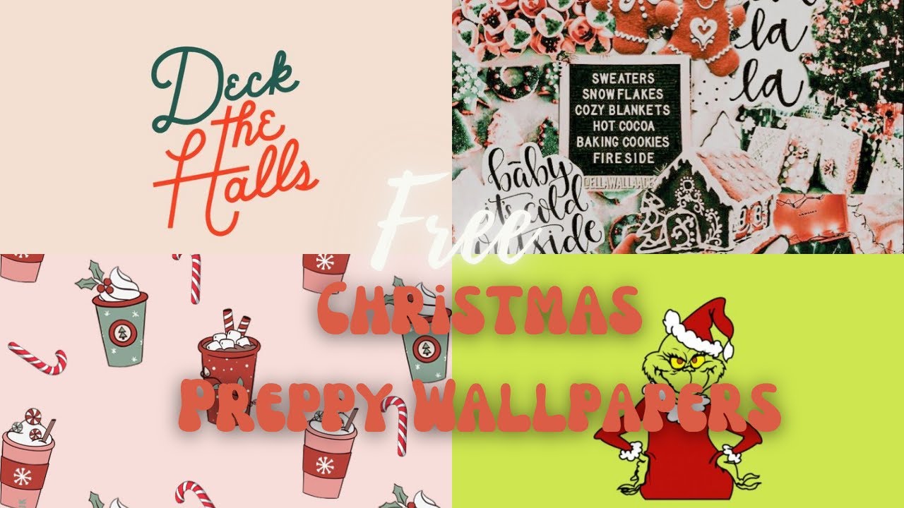 Free preppy christmas wallpapers!❄️ feel free to take anyone