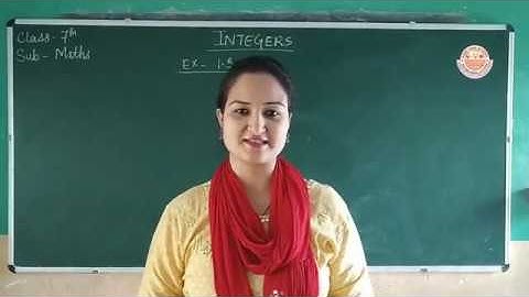 CLASS 7TH || NCERT MATHS || EX. 1.3|| CHAPTER 1 || INTEGERS || Q. No. 1 to 5