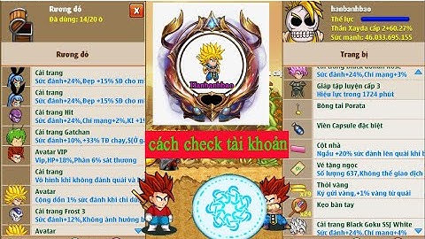 Ngọc Rồng Online - Hướng dẫn check tài khoản nick có an toàn không!!