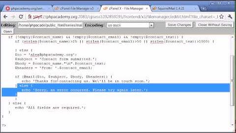 103   Creating a Simple Contact Form Part 4   PHP Tutorials