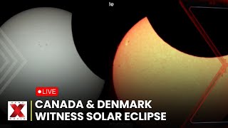 Solar Eclipse LIVE | Partial Solar Eclipse Graces Skies Over Canada and Denmark | News X World
