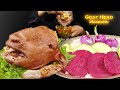 Eating Spicy Mutton Head, Goat Head Mukbang, खसिको टाउको, Eating Show, Nepali Mukbang