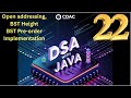 Open Addressing in Hashing | BST Height & Preorder Implementation Explaine | Day 7.1 | CDAC Learning