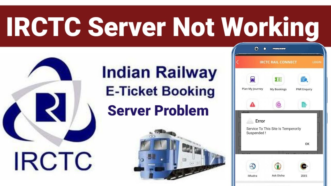 IRCTC Ticket Booking Error Server Down Today RD Time YouTube irctc-ticket-booking-error-server-down-today-rd-time-youtube