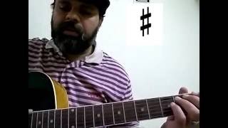 Lesson 18 Learn Sharps Flats amp Two Chords in Guitar in Malayalam