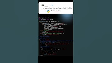 Search Specific Words in Text File - Implementation #code