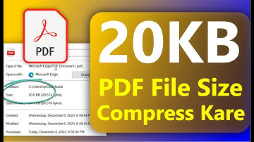 pdf 20kb size ki kaise banaye | Pdf 20Kb size ki compress kaise kare| Pdf file resize 20kb ki kare