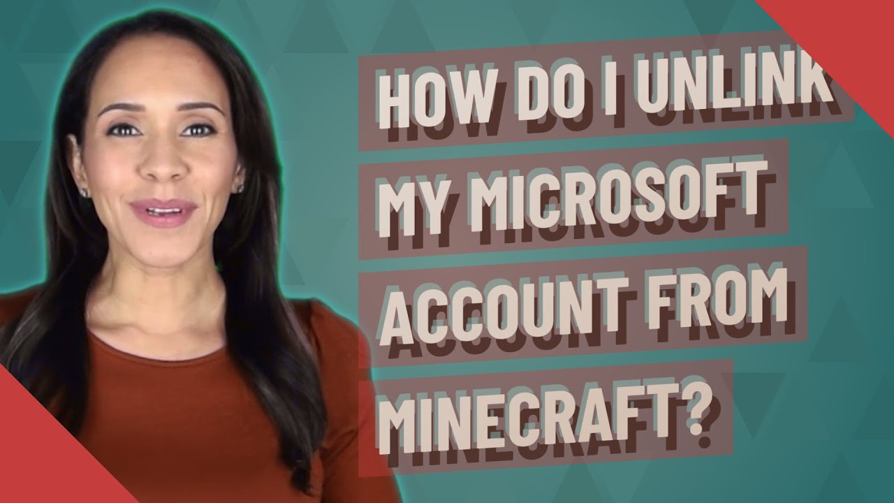 How do I unlink my Microsoft account from Minecraft? - YouTube