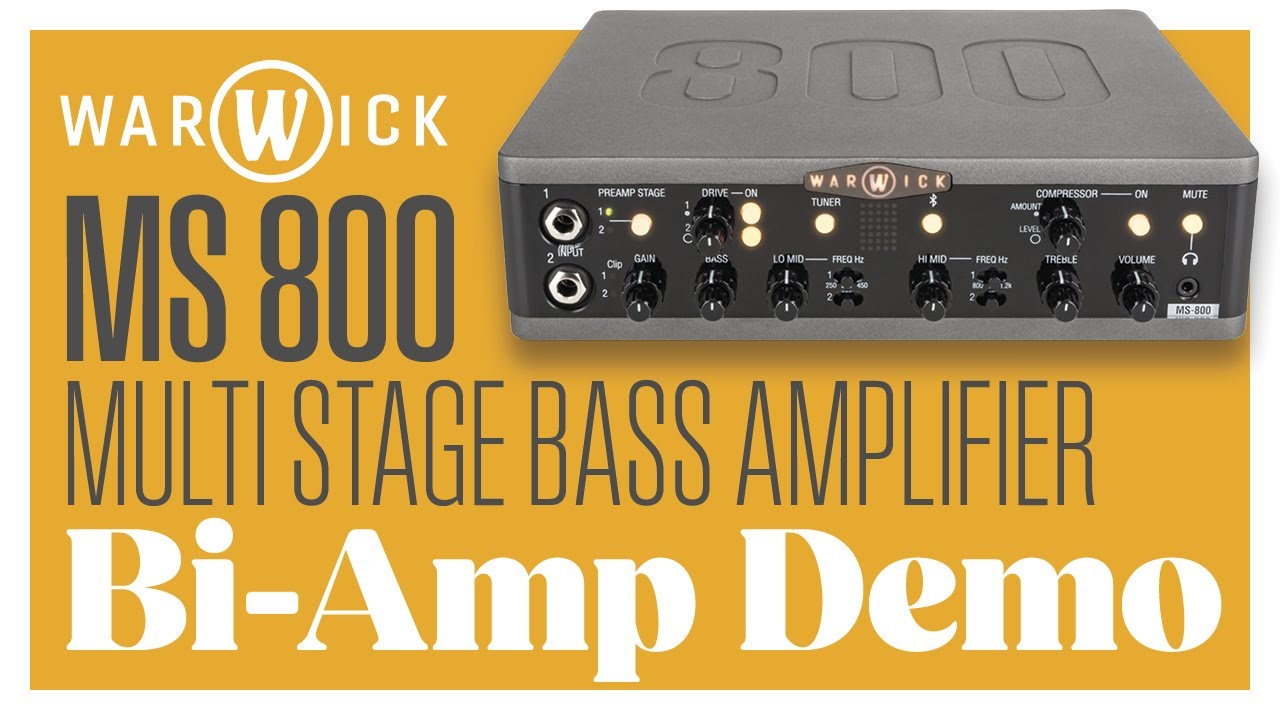 Unlock studio-grade bass tone with bi-amping and the Warwick MS 800! 🎛️🎸