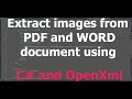 Extract Images from PDF & Word with C# (.NET 5)