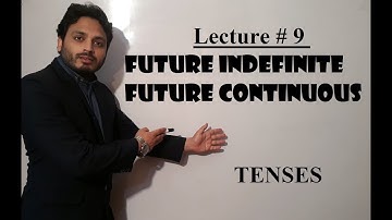 Future Indefinite and Future Continuous | Lecture no 9 | By Syed Ali Raza Kazmi