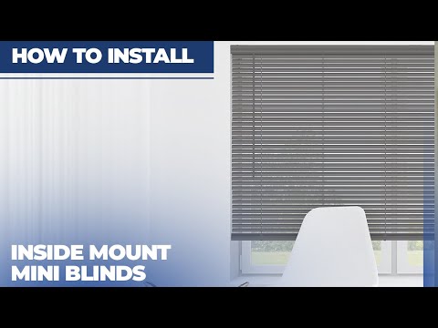 How to Install Inside Mount Mini Blinds
