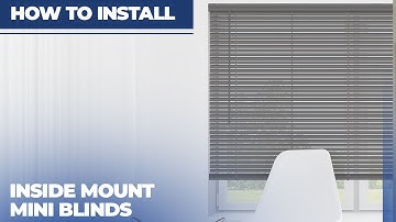 How to Install Inside Mount Mini Blinds