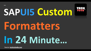 Custom Formatters - 24 Min.... ❓ #sapui5formatter #sapfiori #sapui5 #sapfiori #sapui5training