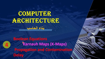 section 4 Boolean Equations using K maps, Glitches and Propagation and Contamination Delay 1
