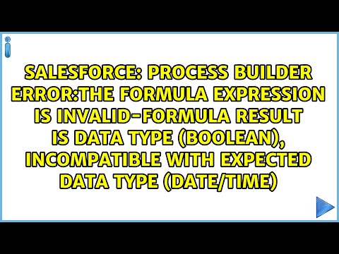 Process Builder Error:The