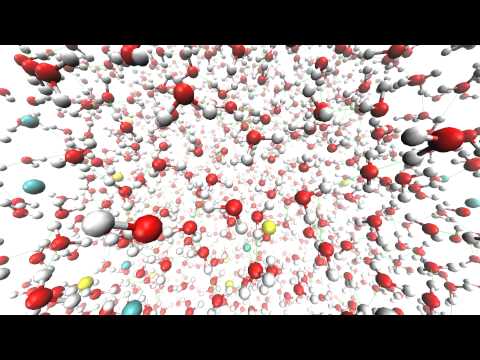 Molecular Dynamics simulation of Sodium Chloride in Water