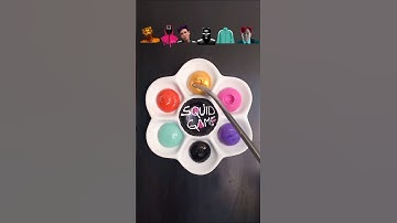 Guess the mixed color of Squid Game 2 #satisfying #squidgame #colormixing