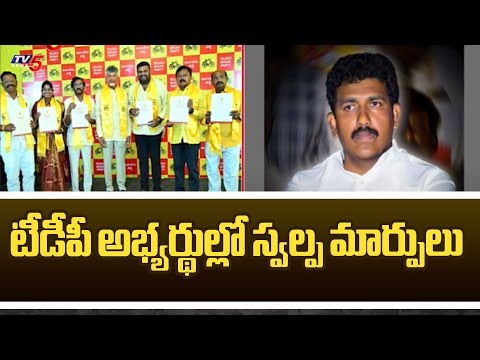 టీడీపీ అభ్యర్థుల్లో స్వల్ప మార్పులు Slight Changes In TDP MLA Seats | Chandrababu | TV5 News - TV5NEWS